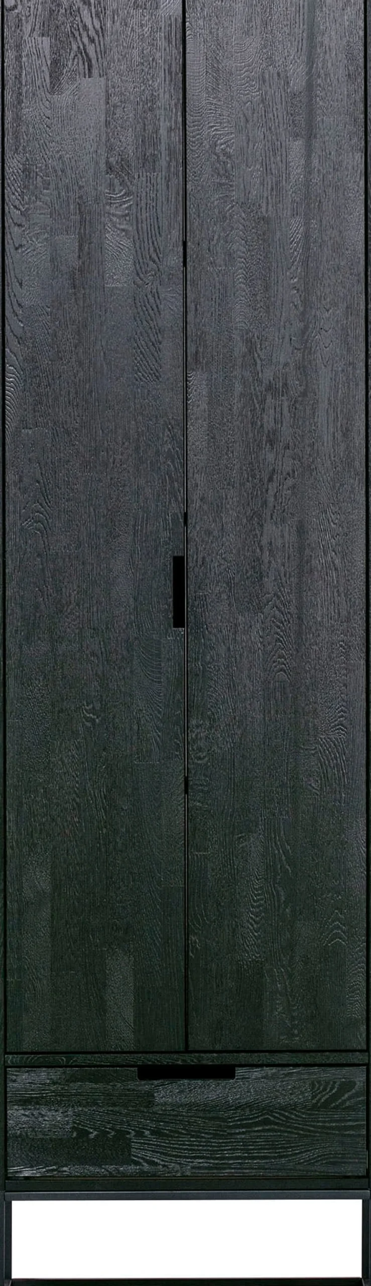 WOOOD Mehrzweckschrank »Silas FSC®-Eschenholz massiv mit Metallgestell H 210 x B 60 x T 36 cm« Schutzlackierte Oberfläche, Tragkraft 15 kg pro Boden, pfleigleicht