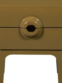 WOOOD Nachtkonsole »Merge Eukalyptusholz mit Metallbeinen H 57 x B 44 x T 45 cm« Tragkraft 10 kg pro Auszug, montiert geliefert, einzigartiger Griff