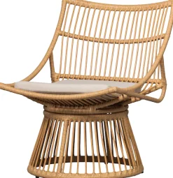 WOOOD Rattanstuhl »Alatna Wicker auf Aluminiumgestell pulverbeschichtet H80 x B64 x T53cm« () Geflochtenes Kunstfaser, Sitzpolster inklusive, Tragkraft 120 kg
