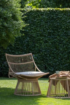 WOOOD Rattanstuhl »Alatna Wicker auf Aluminiumgestell pulverbeschichtet H80 x B64 x T53cm« () Geflochtenes Kunstfaser, Sitzpolster inklusive, Tragkraft 120 kg
