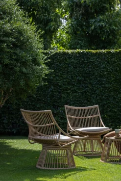 WOOOD Rattanstuhl »Alatna Wicker auf Aluminiumgestell pulverbeschichtet H80 x B64 x T53cm« () Geflochtenes Kunstfaser, Sitzpolster inklusive, Tragkraft 120 kg