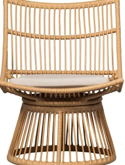 WOOOD Rattanstuhl »Alatna Wicker auf Aluminiumgestell pulverbeschichtet H80 x B64 x T53cm« () Geflochtenes Kunstfaser, Sitzpolster inklusive, Tragkraft 120 kg