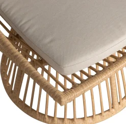 WOOOD Rattanstuhl »Alatna Wicker auf Aluminiumgestell pulverbeschichtet H80 x B64 x T53cm« () Geflochtenes Kunstfaser, Sitzpolster inklusive, Tragkraft 120 kg