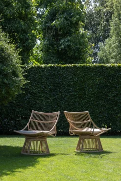 WOOOD Rattanstuhl »Alatna Wicker auf Aluminiumgestell pulverbeschichtet H80 x B64 x T53cm« () Geflochtenes Kunstfaser, Sitzpolster inklusive, Tragkraft 120 kg