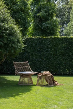 WOOOD Rattanstuhl »Alatna Wicker auf Aluminiumgestell pulverbeschichtet H80 x B64 x T53cm« () Geflochtenes Kunstfaser, Sitzpolster inklusive, Tragkraft 120 kg
