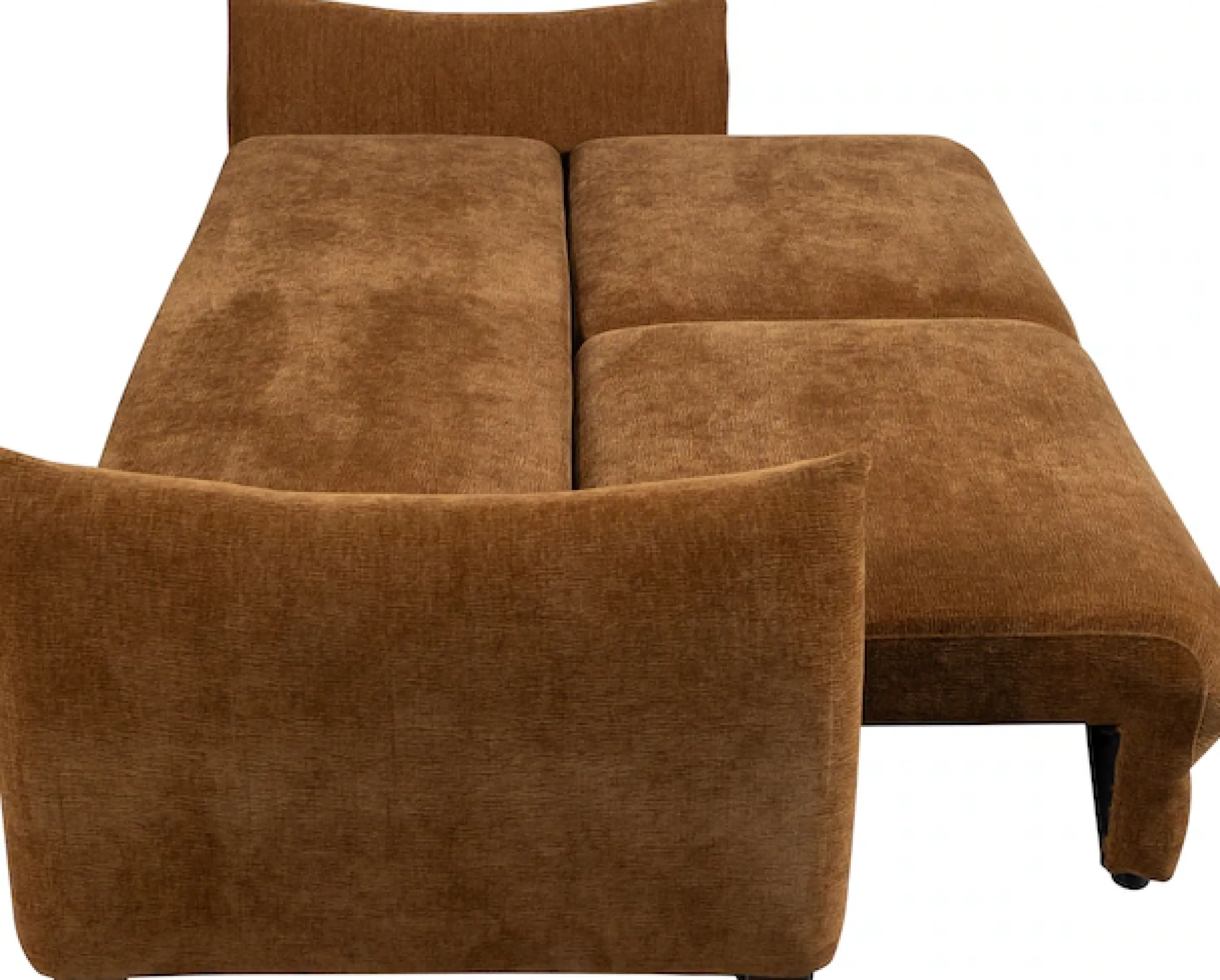 WOOOD Schlafsofa »Jonne Strukturbezug mit Schlaffunktion, H 92 x B 233 x T 105 cm« Tragkraft 220 kg, Sitzbreite 192 cm, Geringe Verschleißfestigkeit