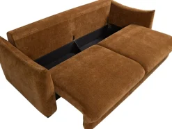 WOOOD Schlafsofa »Jonne Strukturbezug mit Schlaffunktion, H 92 x B 233 x T 105 cm« Tragkraft 220 kg, Sitzbreite 192 cm, Geringe Verschleißfestigkeit