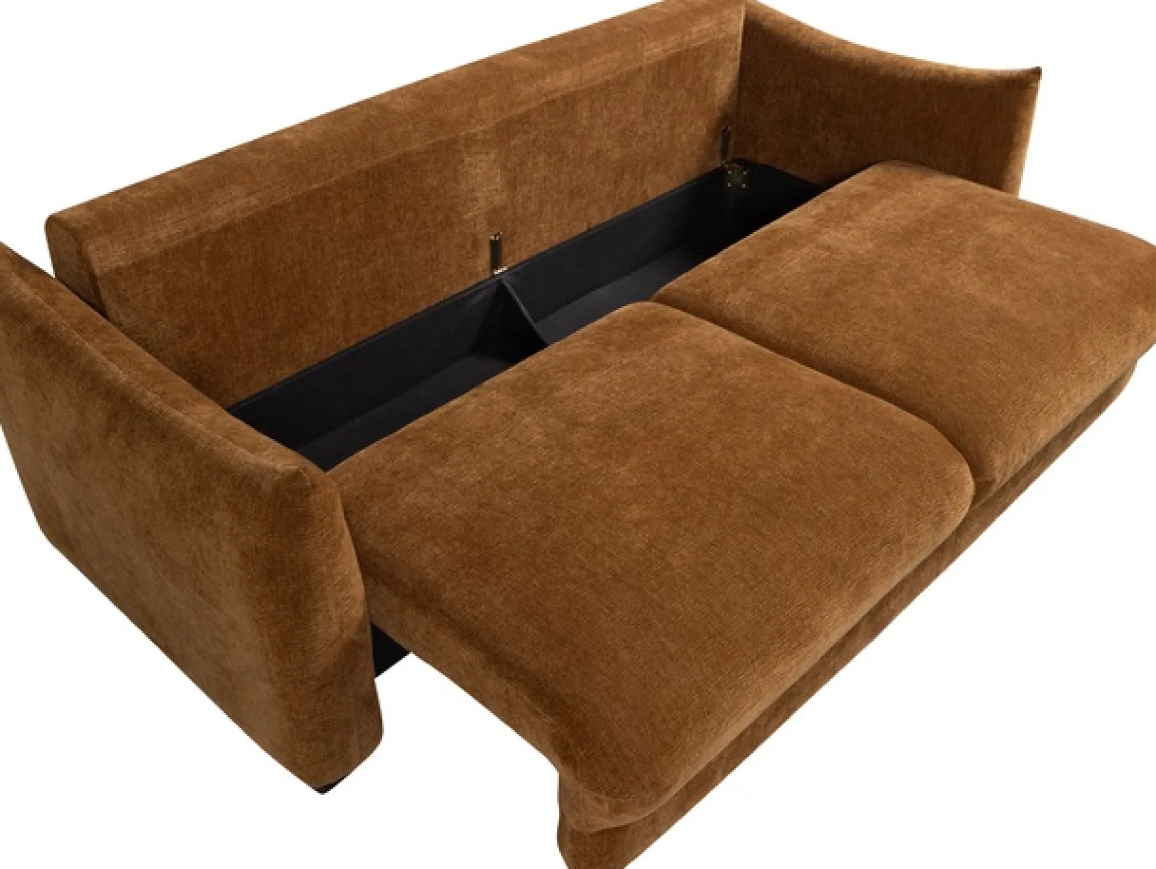 WOOOD Schlafsofa »Jonne Strukturbezug mit Schlaffunktion, H 92 x B 233 x T 105 cm« Tragkraft 220 kg, Sitzbreite 192 cm, Geringe Verschleißfestigkeit