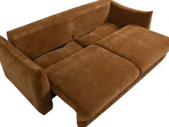WOOOD Schlafsofa »Jonne Strukturbezug mit Schlaffunktion, H 92 x B 233 x T 105 cm« Tragkraft 220 kg, Sitzbreite 192 cm, Geringe Verschleißfestigkeit