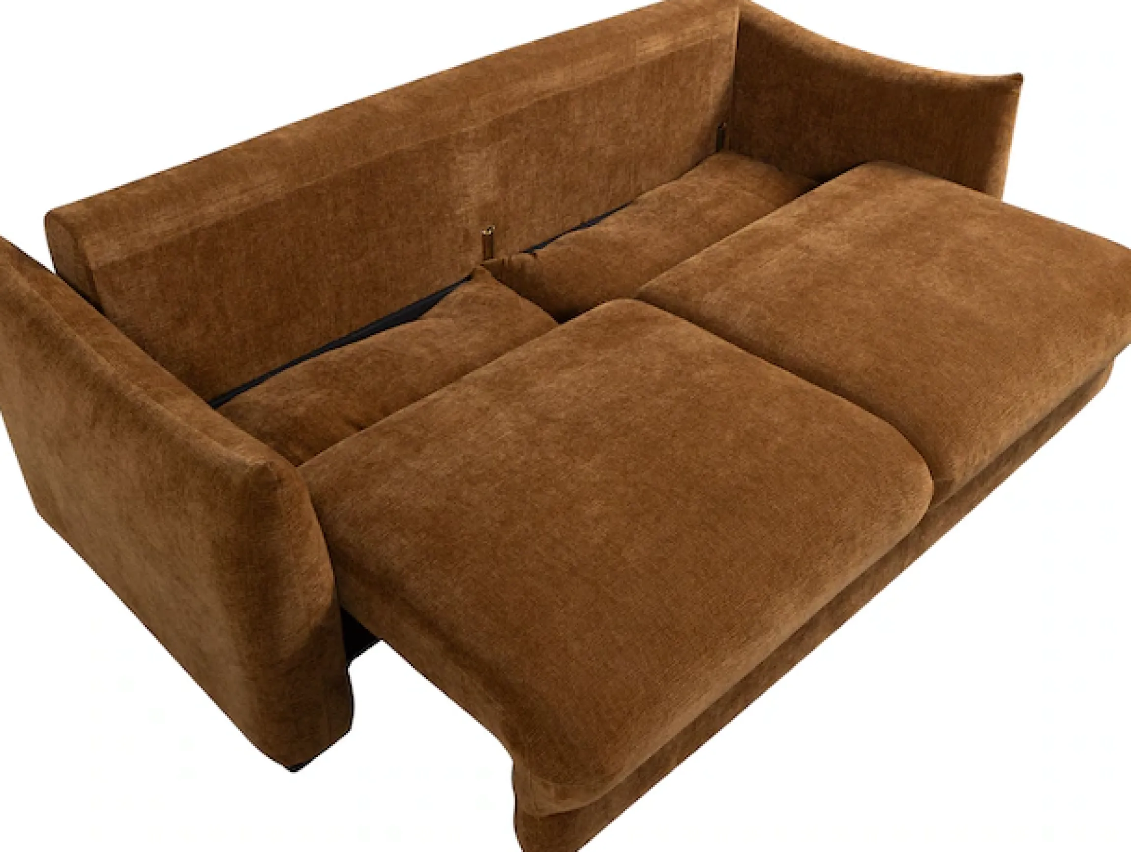 WOOOD Schlafsofa »Jonne Strukturbezug mit Schlaffunktion, H 92 x B 233 x T 105 cm« Tragkraft 220 kg, Sitzbreite 192 cm, Geringe Verschleißfestigkeit