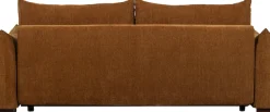 WOOOD Schlafsofa »Jonne Strukturbezug mit Schlaffunktion, H 92 x B 233 x T 105 cm« Tragkraft 220 kg, Sitzbreite 192 cm, Geringe Verschleißfestigkeit