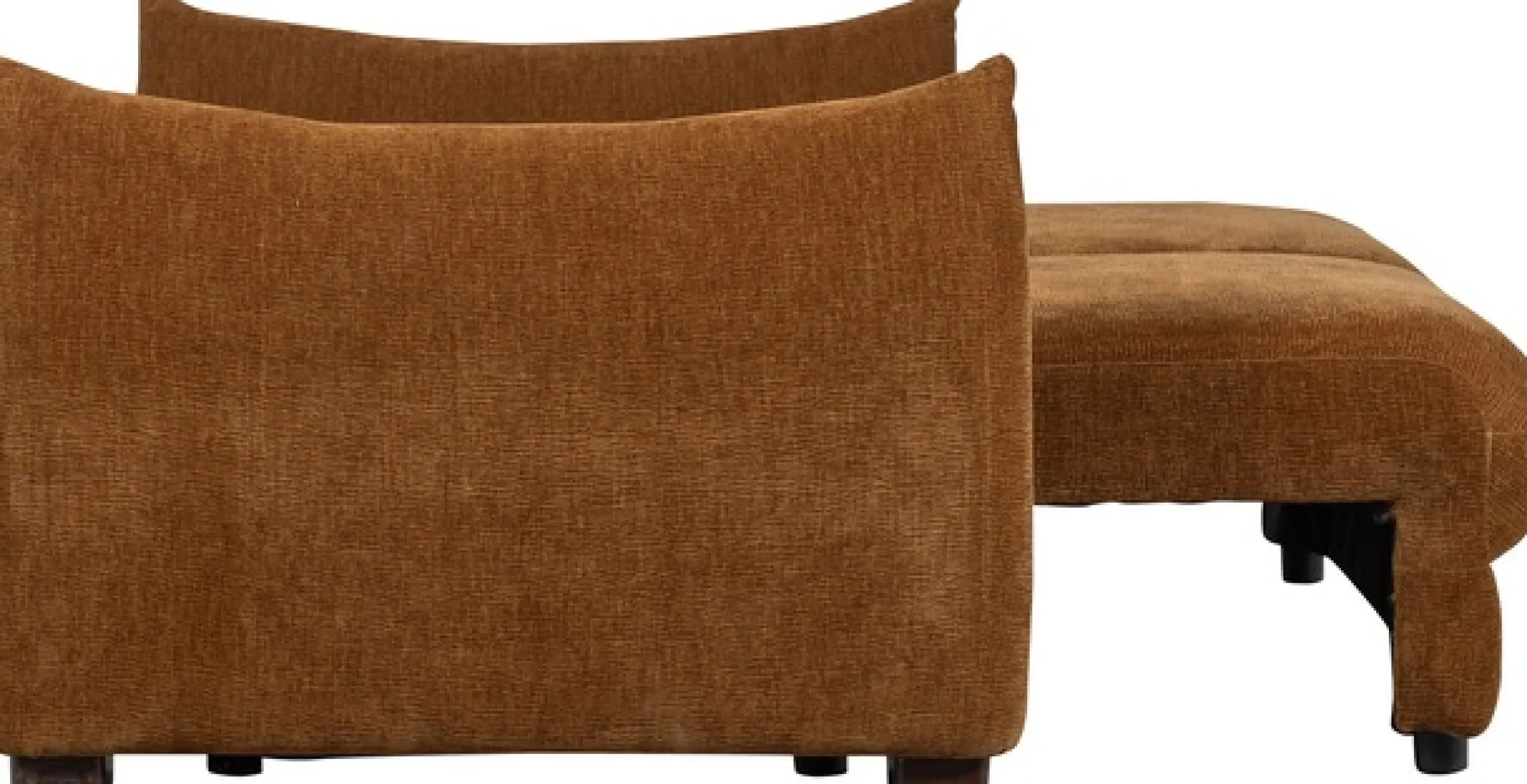 WOOOD Schlafsofa »Jonne Strukturbezug mit Schlaffunktion, H 92 x B 233 x T 105 cm« Tragkraft 220 kg, Sitzbreite 192 cm, Geringe Verschleißfestigkeit