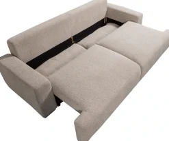 WOOOD Schlafsofa »Night & Day Melange-Webstoff mit Schlaffunktion, H85 x B239 x T107 cm« Schlafbreite 190 cm, Sehr hohe Verschleißfestigkeit, Pfleiglicht