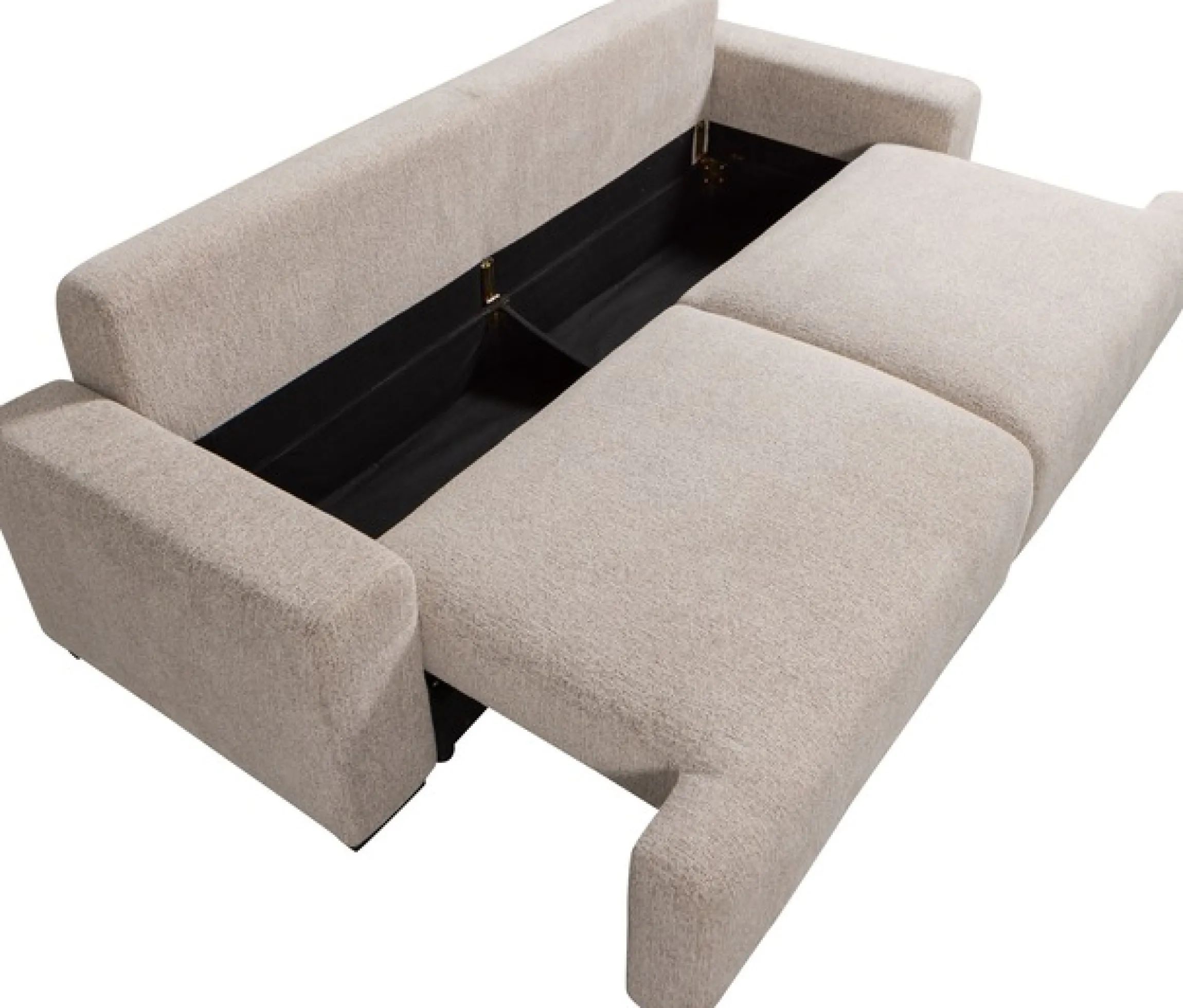 WOOOD Schlafsofa »Night & Day Melange-Webstoff mit Schlaffunktion, H85 x B239 x T107 cm« Schlafbreite 190 cm, Sehr hohe Verschleißfestigkeit, Pfleiglicht