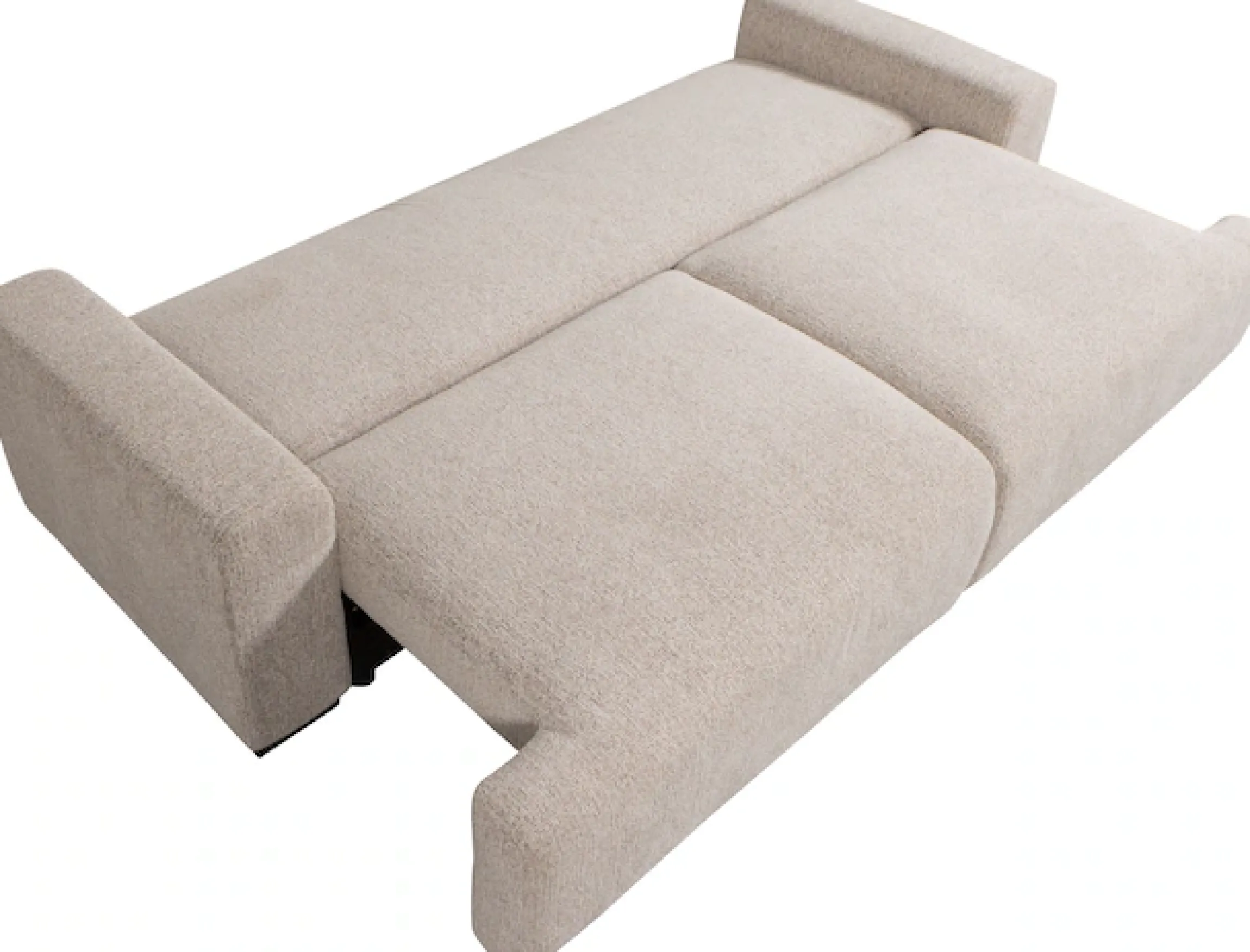 WOOOD Schlafsofa »Night & Day Melange-Webstoff mit Schlaffunktion, H85 x B239 x T107 cm« Schlafbreite 190 cm, Sehr hohe Verschleißfestigkeit, Pfleiglicht