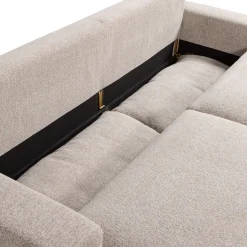 WOOOD Schlafsofa »Night & Day Melange-Webstoff mit Schlaffunktion, H85 x B239 x T107 cm« Schlafbreite 190 cm, Sehr hohe Verschleißfestigkeit, Pfleiglicht