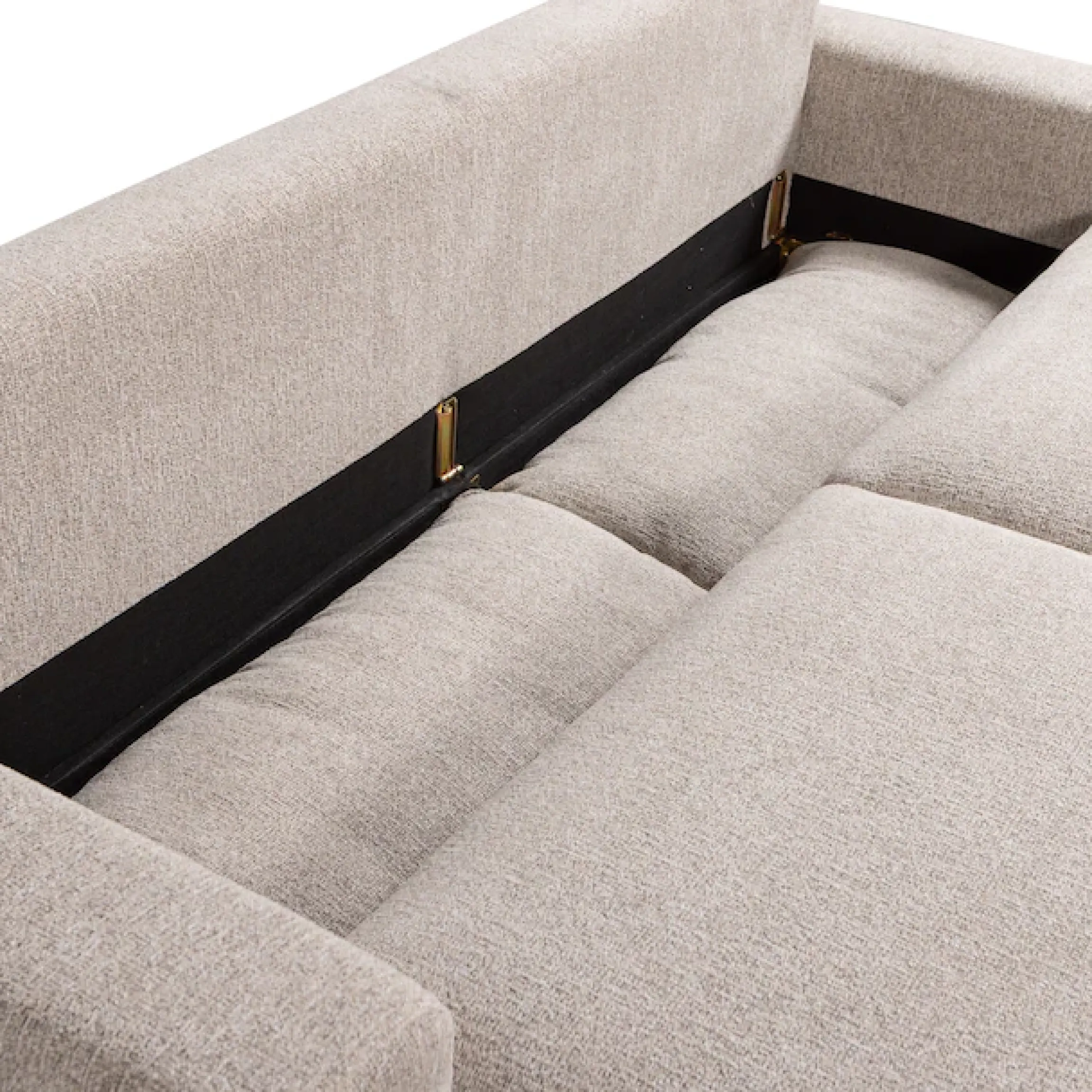 WOOOD Schlafsofa »Night & Day Melange-Webstoff mit Schlaffunktion, H85 x B239 x T107 cm« Schlafbreite 190 cm, Sehr hohe Verschleißfestigkeit, Pfleiglicht