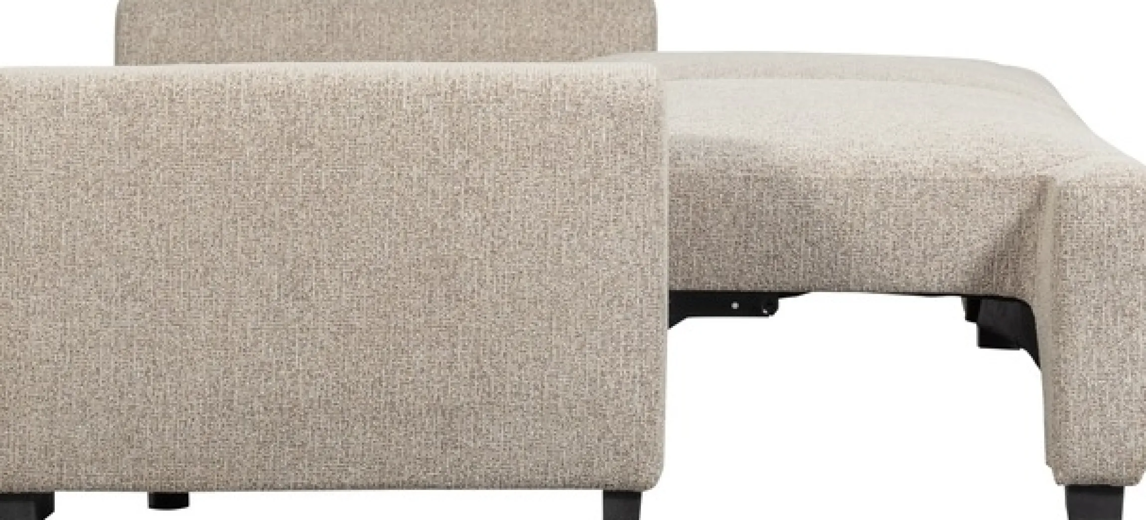 WOOOD Schlafsofa »Night & Day Melange-Webstoff mit Schlaffunktion, H85 x B239 x T107 cm« Schlafbreite 190 cm, Sehr hohe Verschleißfestigkeit, Pfleiglicht