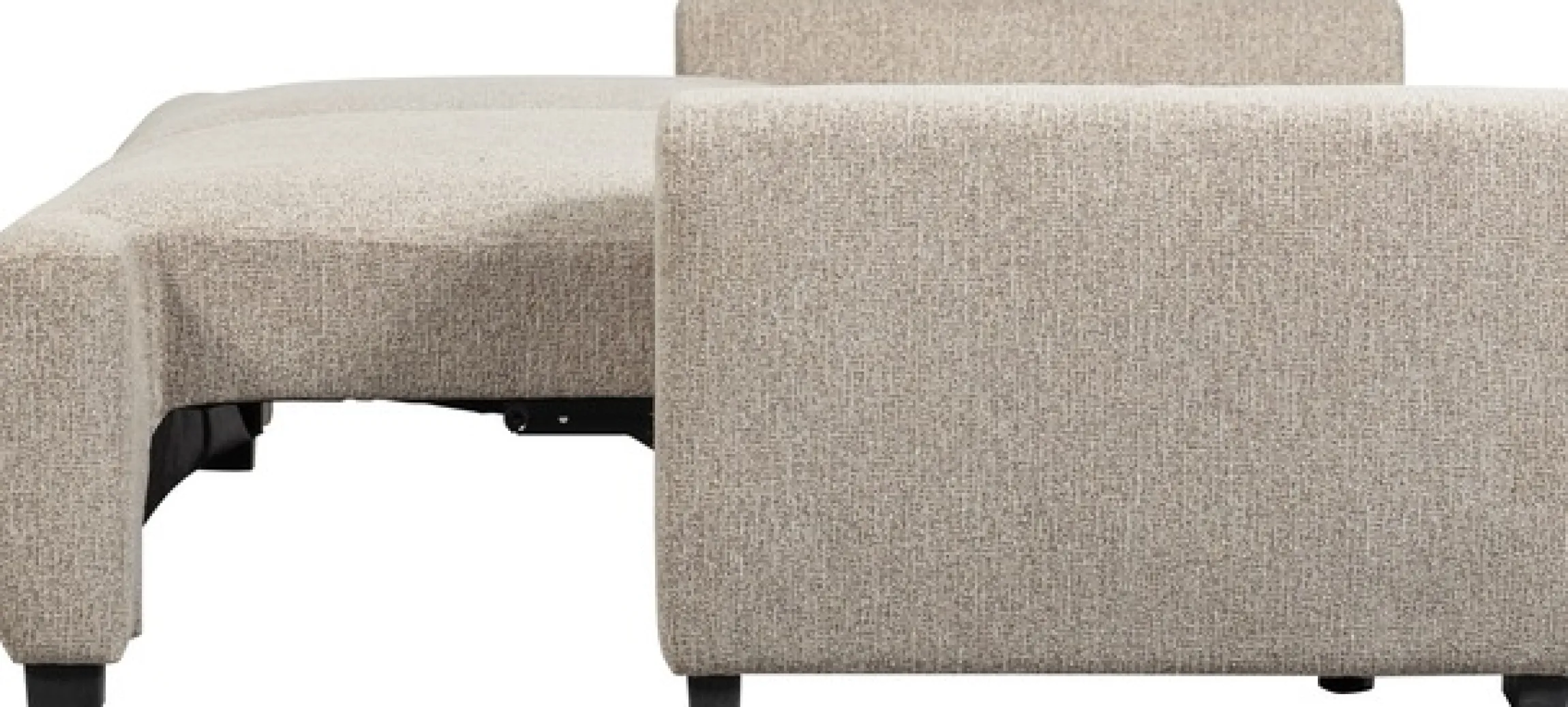 WOOOD Schlafsofa »Night & Day Melange-Webstoff mit Schlaffunktion, H85 x B239 x T107 cm« Schlafbreite 190 cm, Sehr hohe Verschleißfestigkeit, Pfleiglicht