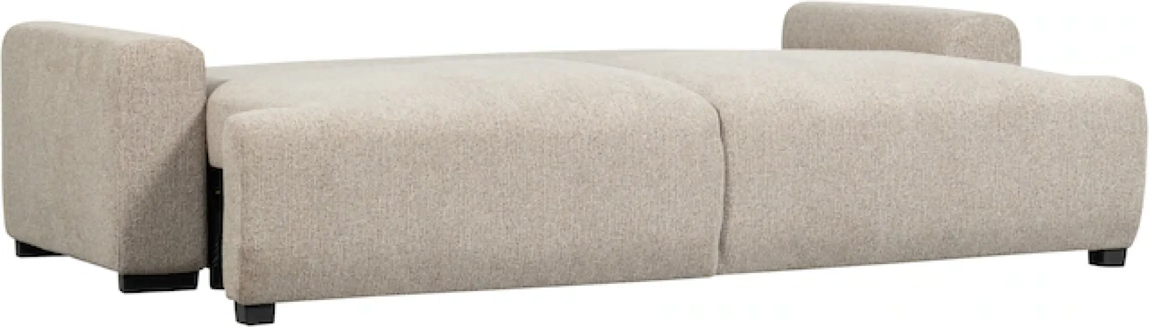 WOOOD Schlafsofa »Night & Day Melange-Webstoff mit Schlaffunktion, H85 x B239 x T107 cm« Schlafbreite 190 cm, Sehr hohe Verschleißfestigkeit, Pfleiglicht