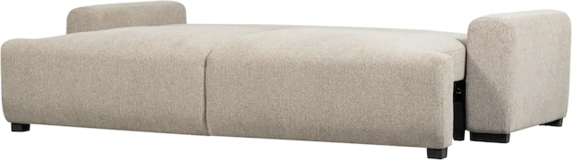 WOOOD Schlafsofa »Night & Day Melange-Webstoff mit Schlaffunktion, H85 x B239 x T107 cm« Schlafbreite 190 cm, Sehr hohe Verschleißfestigkeit, Pfleiglicht