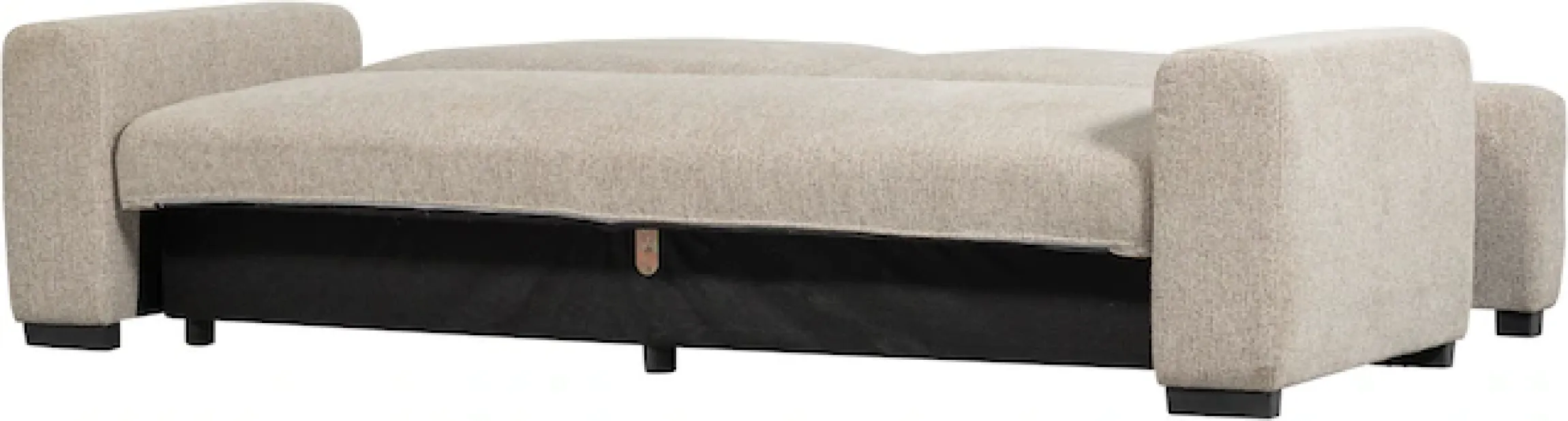 WOOOD Schlafsofa »Night & Day Melange-Webstoff mit Schlaffunktion, H85 x B239 x T107 cm« Schlafbreite 190 cm, Sehr hohe Verschleißfestigkeit, Pfleiglicht