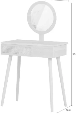 WOOOD Schminktisch »Soof« inkl. Spiegel, H 125 cm x B 70 cm