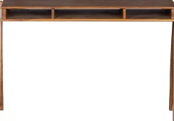WOOOD Schreibtisch »Compartment aus Akazienholz mit drei offenen Fächern 120x50x78 cm« Tragkraft Blatt 25 kg, einfach zu montieren, sichtbare Maserung