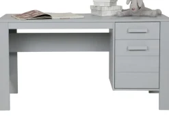 WOOOD Schreibtisch »Julius FSC®-Kiefernholz, gebürstet, mit zwei Schubladen 141x59x74 cm« Gebürstete Oberfläche, sichtbare Maserung, wasserbasiert lackiert
