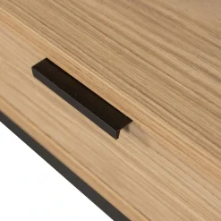 WOOOD Schreibtisch »Silas FSC®-Eschenholz massiv mit Metallgestell H 75 x B 140 x T 44 cm« Tragkraft Deckfläche 35 kg, kratz- und hitzebeständige Oberfläche