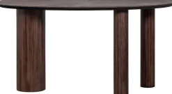 WOOOD Schreibtisch »Sun aus Teakholz mit organischer Form und Standfuß 150x62x76 cm« Einfach zu montieren, sichtbare Maserung