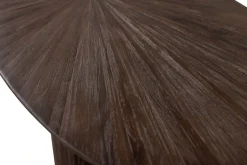 WOOOD Schreibtisch »Sun aus Teakholz mit organischer Form und Standfuß 150x62x76 cm« Einfach zu montieren, sichtbare Maserung