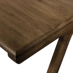 WOOOD Schreibtisch »Tug aus Mangoholz mit abgerundeter Formgebung 130x60x78 cm« Tragkraft 35 kg, Holz mit sichtbarer Maserung, einfach zu montieren
