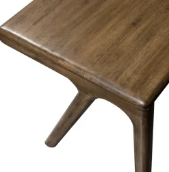 WOOOD Schreibtisch »Tug aus Mangoholz mit abgerundeter Formgebung 130x60x78 cm« Tragkraft 35 kg, Holz mit sichtbarer Maserung, einfach zu montieren