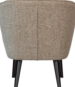 WOOOD Sessel »Sara Bezug mit Birkenholzbeinen, mittlere Sitzhöhe, H71 x B59 x T70 cm« Melange bezug ,Tragkraft 90 kg, Hohe Verschleißfestigkeit
