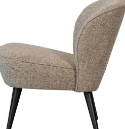 WOOOD Sessel »Sara Bezug mit Birkenholzbeinen, mittlere Sitzhöhe, H71 x B59 x T70 cm« Melange bezug ,Tragkraft 90 kg, Hohe Verschleißfestigkeit