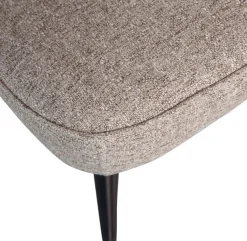 WOOOD Sessel »Sara Bezug mit Birkenholzbeinen, mittlere Sitzhöhe, H71 x B59 x T70 cm« Melange bezug ,Tragkraft 90 kg, Hohe Verschleißfestigkeit