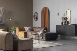 WOOOD Sideboard »Counter mit Massivmangoholz und gefrästen Türen B 160 x T 40 x H 83 cm« Tragkraft 10 kg pro Einlegeboden, Dämpfung Funktion
