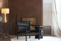 WOOOD Sideboard »Draw mit Massivmangoholz und 3D-Türmuster B 180 x T 40 x H 70 cm« 2 Kabelöffnungen, Tragkraft Deckplatte 35 kg, einfach zu montieren