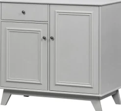 WOOOD Sideboard »Lily FSC®-Kiefernholz mit Metallknöpfe, H 93 x B 98 x T 55 cm« Schutzlackierte Oberfläche, kombinierbar mit Lily-Serie, pfleigleicht