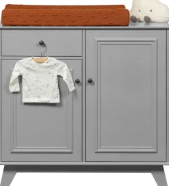 WOOOD Sideboard »Lily FSC®-Kiefernholz mit Metallknöpfe, H 93 x B 98 x T 55 cm« Schutzlackierte Oberfläche, kombinierbar mit Lily-Serie, pfleigleicht