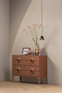 WOOOD Sideboard »Merge mit Eukalyptusholz und Dämpfung Funktion B 110 x T 44 x H 89 cm« Tragkraft 150 kg, vollständig montiert geliefert, sichtbare Maserung