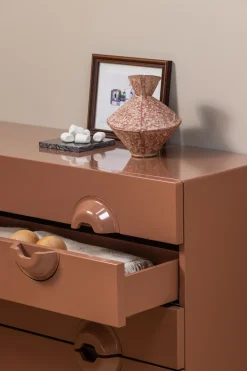 WOOOD Sideboard »Merge mit Eukalyptusholz und Dämpfung Funktion B 110 x T 44 x H 89 cm« Tragkraft 150 kg, vollständig montiert geliefert, sichtbare Maserung