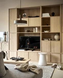WOOOD Sideboard »Modulair mit Druckmechanismus und Eichenfurnier B 77 x T 40 x H 44 cm« Tragkraft 15 kg pro Einlegeboden, einfach zu montieren
