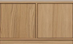 WOOOD Sideboard »Modulair mit Druckmechanismus und Eichenfurnier B 77 x T 40 x H 44 cm« Tragkraft 15 kg pro Einlegeboden, einfach zu montieren
