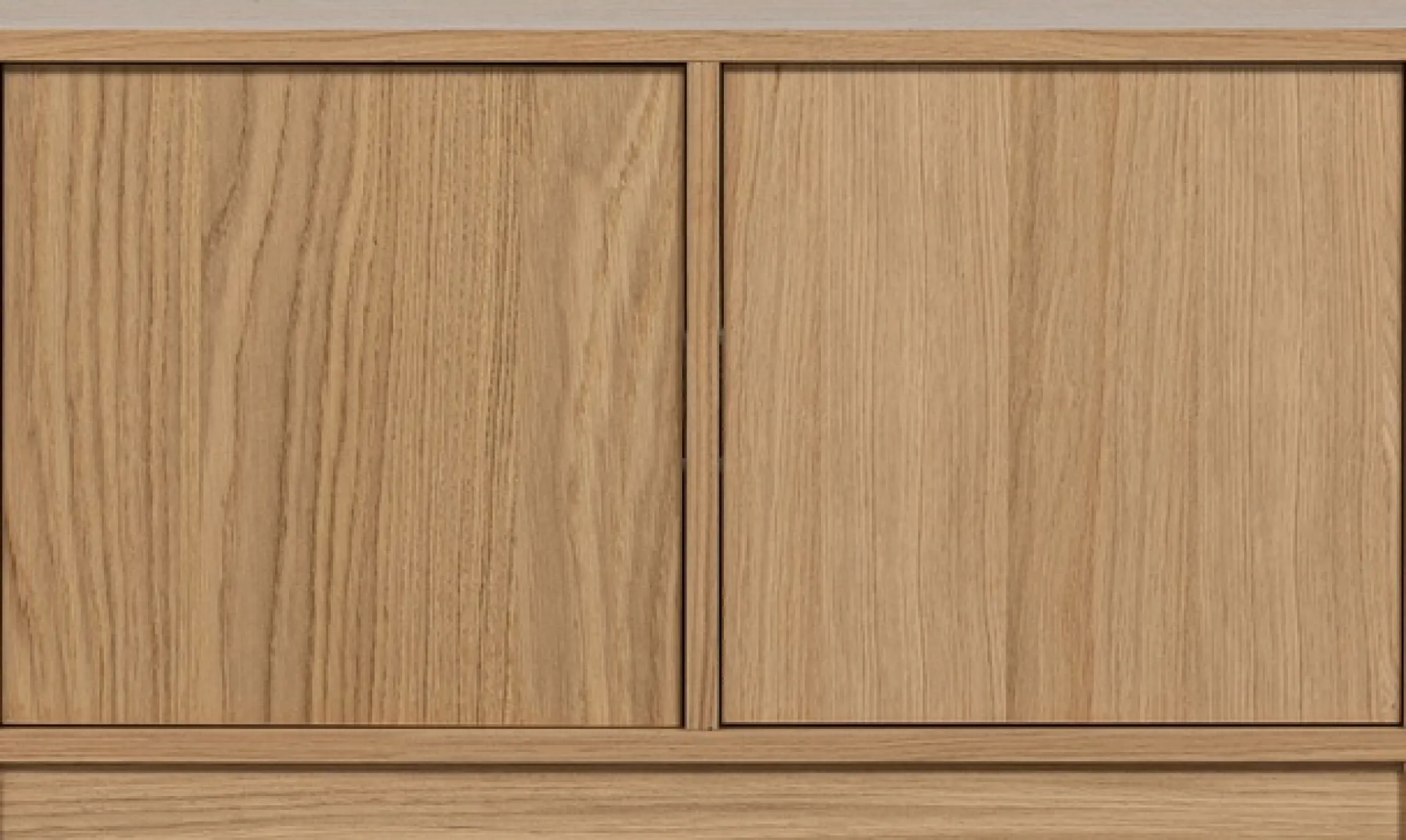WOOOD Sideboard »Modulair mit Druckmechanismus und Eichenfurnier B 77 x T 40 x H 44 cm« Tragkraft 15 kg pro Einlegeboden, einfach zu montieren