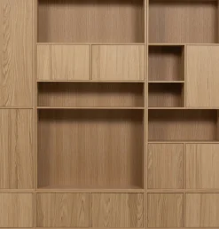 WOOOD Sideboard »Modulair mit Druckmechanismus und Eichenfurnier B 77 x T 40 x H 44 cm« Tragkraft 15 kg pro Einlegeboden, einfach zu montieren