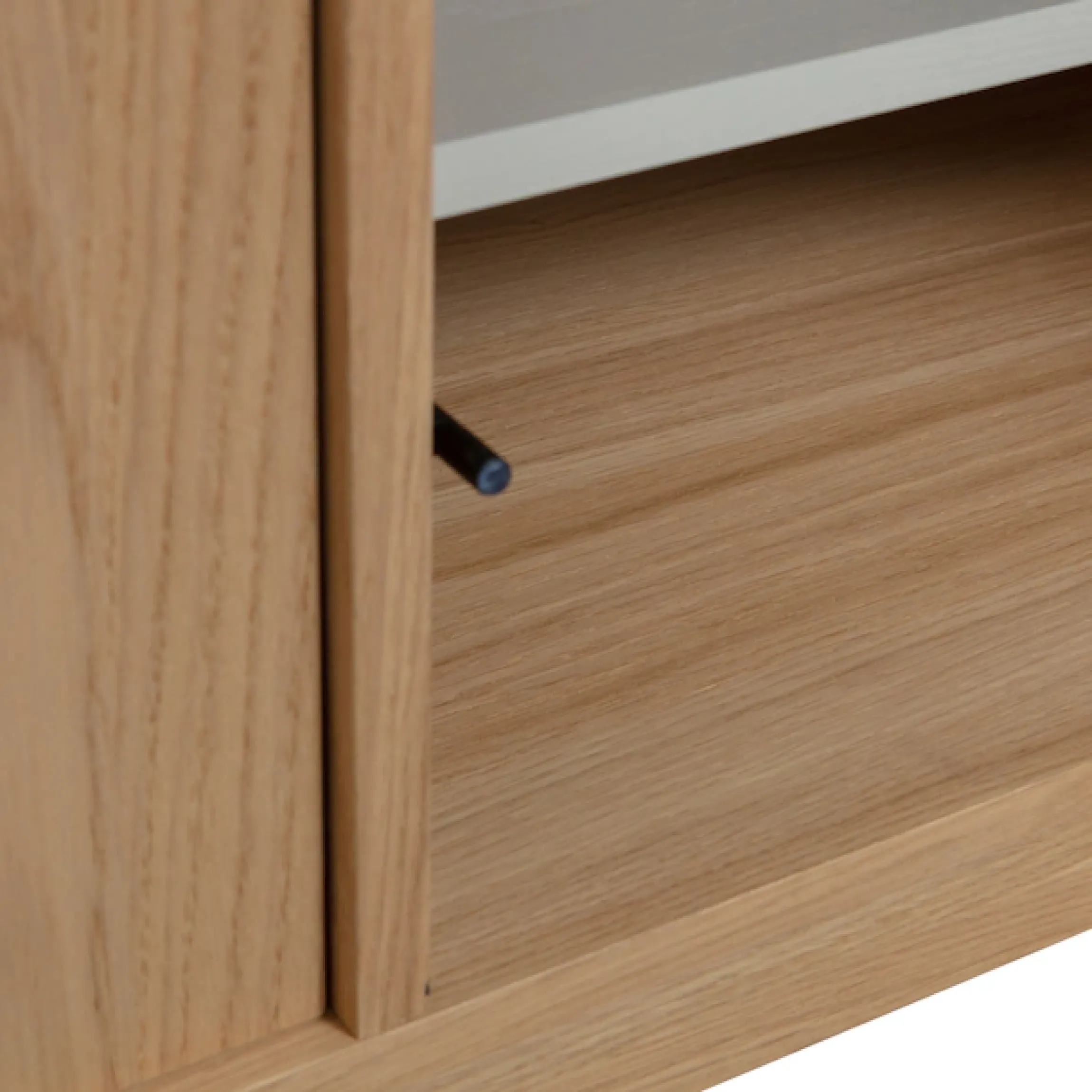 WOOOD Sideboard »Modulair mit Druckmechanismus und Eichenfurnier B 77 x T 40 x H 44 cm« Tragkraft 15 kg pro Einlegeboden, einfach zu montieren