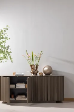 WOOOD Sideboard »Nova mit FSC®-Mix Massivkiefer und Dämpfung Funktion 200 x 40 x 85 cm« Tragkraft 15 kg pro boden, sichtbare Maserung, einfach zu montieren