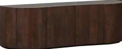 WOOOD Sideboard »Sense Mangoholz organische Wellenform, H 50 x B 160 x T 46 cm« Tragkraft Deckplatte 35 kg, fertig montiert geliefert, Massivholz